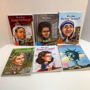 Who Was Series Biography Books Lot of 6 Childrens Educational History Women